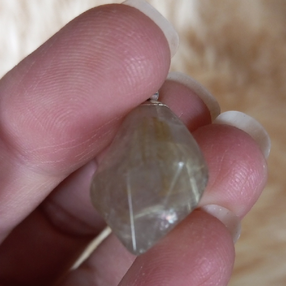 Gold Rutile Pendant - Picture 3 of 3